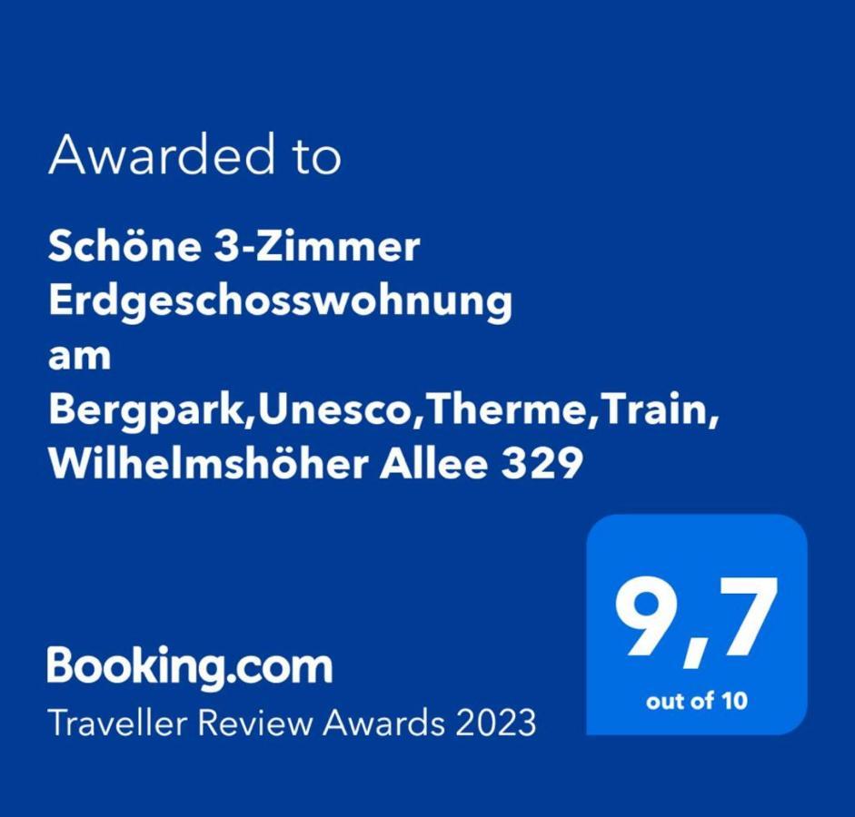 Schoene 3-Zimmer Erdgeschosswohnung Am Bergpark,Unesco,Therme,Train, Wilhelmshoeher Allee 329 Kassel Kültér fotó
